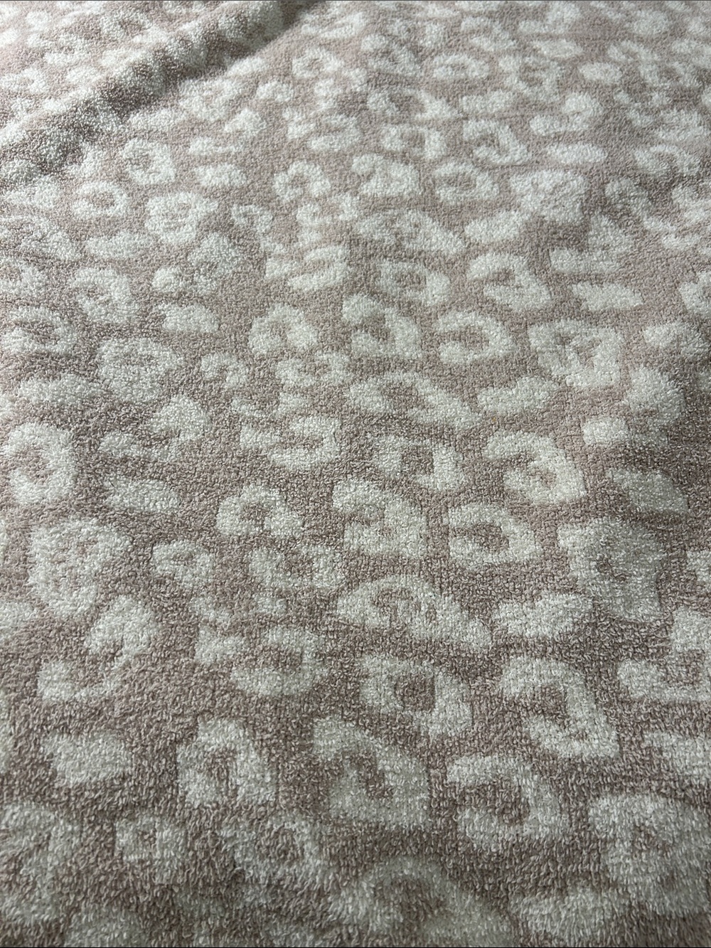 Barefoot Dreams Leopard-Print Throw Blanket in Taupe and Cream